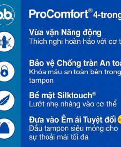 Băng vệ sinh Tampon o.b. Pro Comfort Mini, 64 cái