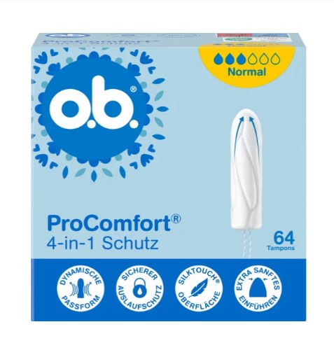 Băng vệ sinh Tampon o.b. ProComfort Normal, 64 chiếc