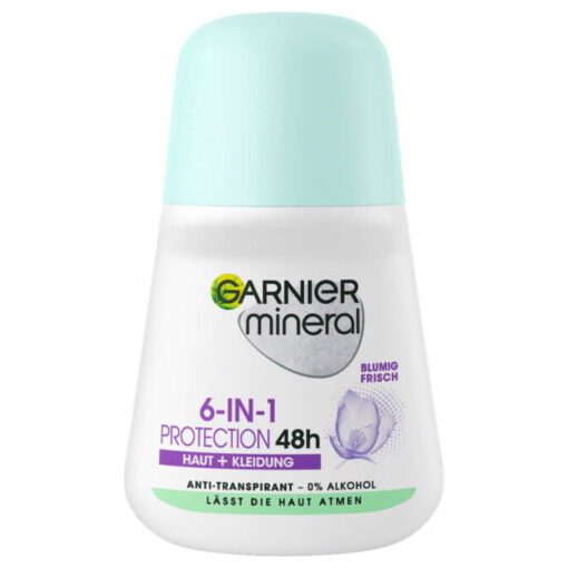 Lăn khử mùi Garnier Mineral Protection 6in1, 50ml