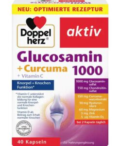 Viên uống bổ sụn khớp Doppelherz Glucosamin 1000 + Curcuma, 40 viên