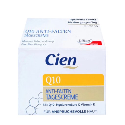 Kem dưỡng da Cien Q10 Anti Falten Tagescreme chống lão hóa, giảm nếp nhăn ban ngày, 50ml