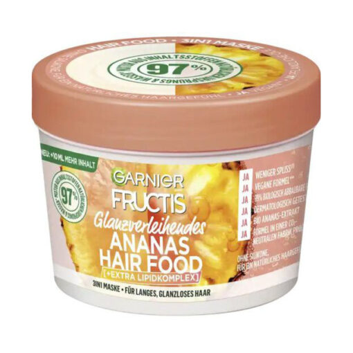 Kem ủ tóc GARNIER Fructis Ananas Hair Food 3in1 Maske, 400ml