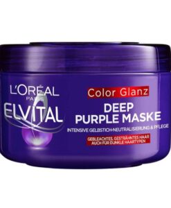 Kem ủ tóc Loreal Paris Elvital Color Glanz Deep Purple Maske cho tóc nhuộm, 250 ml