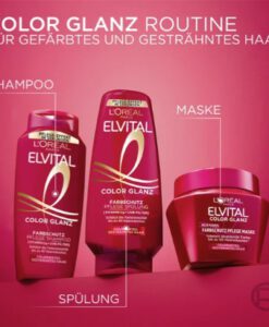 Kem ủ tóc Loreal Paris Elvital Color Glanz Pflege-Maske cho tóc nhuộm, 300ml