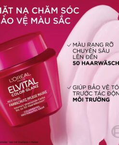 Kem ủ tóc Loreal Paris Elvital Color Glanz Pflege-Maske cho tóc nhuộm, 300ml