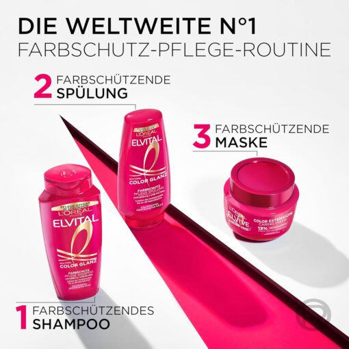 Kem ủ tóc Loreal Paris Elvital Color Glanz Pflege-Maske cho tóc nhuộm, 300ml