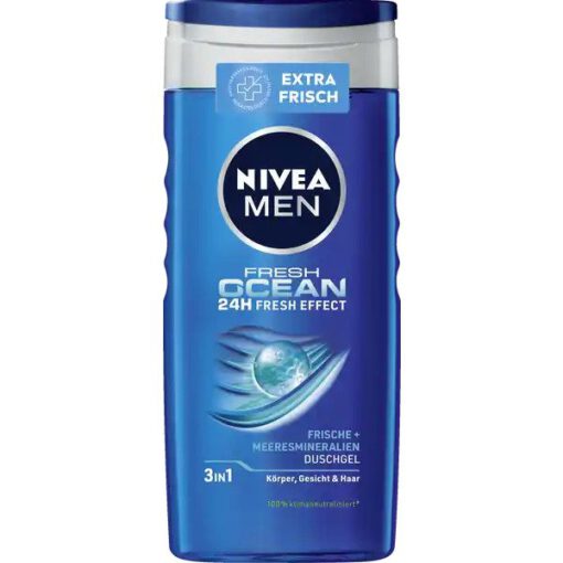 Tắm gội nam NIVEA MEN Fresh Ocean, 250 ml