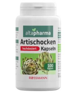 Viên uống bổ gan mật altapharma Artischocken Kapseln, mát gan, thải độc, hỗ trợ tiêu hóa, 100 viên