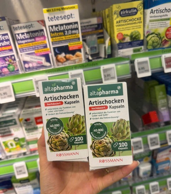 Viên uống bổ gan mật altapharma Artischocken Kapseln, mát gan, thải độc, hỗ trợ tiêu hóa, 100 viên Viên uống bổ gan mật altapharma Artischocken Kapseln, mát gan, thải độc, hỗ trợ tiêu hóa, 100 viên