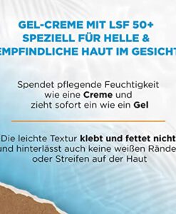 Kem chống nắng Garnier Ambre Solaire Sensitive Expert+ Gesicht Gel Creme LFS 50+, 50ml