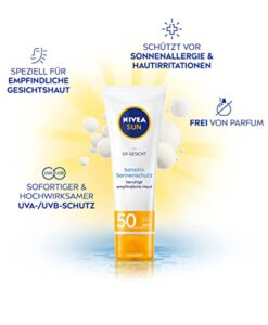 Kem chống nắng NIVEA SUN Sensitiv Sonnenschutz LFS50 cho da nhạy cảm, 50 ml