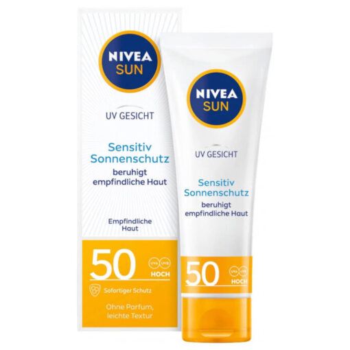 Kem chống nắng NIVEA SUN Sensitiv Sonnenschutz LFS50 cho da nhạy cảm, 50 ml