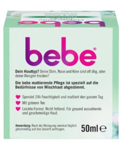 Kem dưỡng da bebe Mattierende Pflege cho da nhờn, da hỗn hợp, 50ml