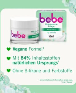 Kem dưỡng da bebe Mattierende Pflege cho da nhờn, da hỗn hợp, 50ml