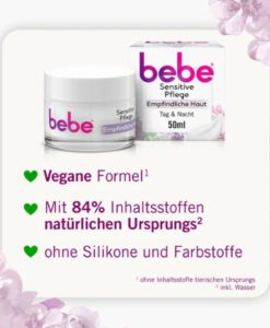 Kem dưỡng da bebe Sensitive Pflege cho da nhạy cảm, 50ml
