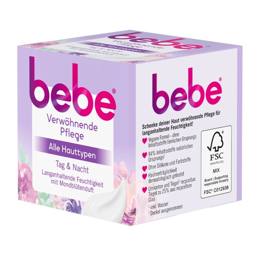 Kem dưỡng da bebe Tag & Nacht Pflege cho mọi loại da, 50ml Kem dưỡng da bebe Tag & Nacht Pflege cho mọi loại da, 50ml
