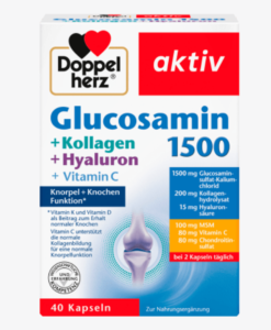 Viên uống bổ sụn khớp Doppelherz Glucosamin 1500 + Kollagen + Hyaluron, 40 viên
