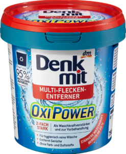 Bột tẩy vết bẩn quần áo màu Denkmit Oxi Power Multi-Flecken-Entferner, 750g