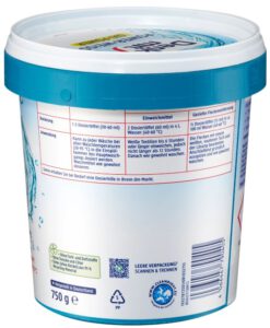 Bột tẩy vết bẩn quần áo trắng Denkmit Oxi Power Power-Weiss, 750g