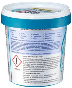 Bột tẩy vết bẩn quần áo trắng Denkmit Oxi Power Power-Weiss, 750g