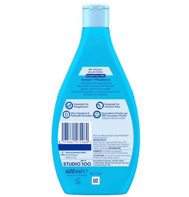 Sữa dưỡng thể Penaten Pflegelotion cho trẻ sơ sinh và trẻ em, 400ml Sữa dưỡng thể Penaten Pflegelotion cho trẻ sơ sinh và trẻ em, 400ml