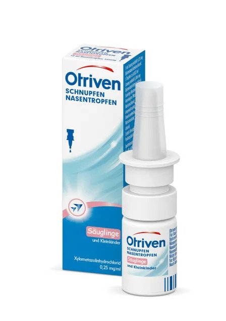 Thuốc nhỏ mũi Otriven 0,025% Nasentropfen cho trẻ sơ sinh từ 0-2 tuổi, 10ml