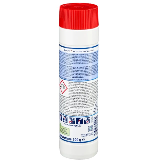 Bột thông cống Denkmit Rohrreiniger Granulat, 600 g Bột thông cống Denkmit Rohrreiniger Granulat, 600 g