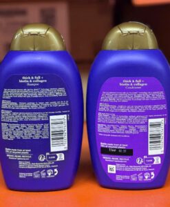 Cặp dầu gội xả OGX Thick & Full + Biotin & Collagen làm dày tóc, ngăn rụng tóc, 2x385ml