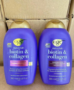 Cặp dầu gội xả OGX Thick & Full + Biotin & Collagen làm dày tóc, ngăn rụng tóc, 2x385ml