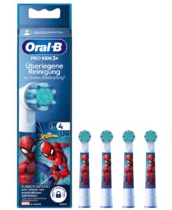 Đầu bàn chải điện Oral-B KIDS Spiderman cho trẻ em, 4 chiếc