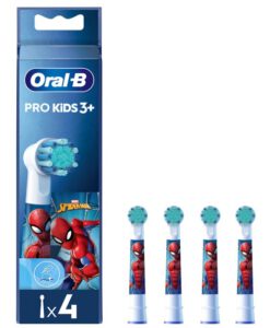 Đầu bàn chải điện Oral-B KIDS Spiderman cho trẻ em, 4 chiếc