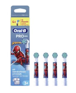 Đầu bàn chải điện Oral-B KIDS Spiderman cho trẻ em, 4 chiếc