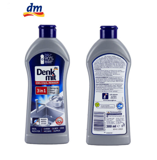 Dung dịch tẩy inox Denkmit Edelstahlreiniger 3in1, 300 ml