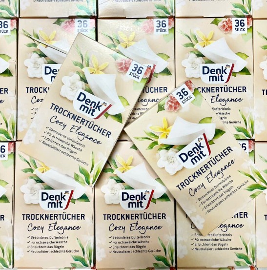 Giấy thơm Denkmit Trocknertücher Cosy Elegance, 36 tờ Giấy thơm Denkmit Trocknertücher Cosy Elegance, 36 tờ