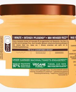 Kem ủ tóc Garnier Wahre Schätze 1-Minute Haarkur Avocado-Öl & Sheabutter cho tóc rất khô và xoăn cứng, 340ml