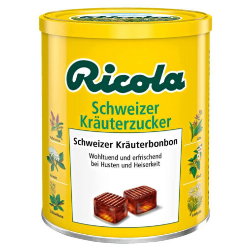 Kẹo thảo dược Ricola chweizer Kräuterzucker giảm ho, khàn giọng, 250g