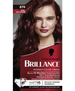 Thuốc nhuộm tóc Brillance Intensiv Color Creme 876 Edel-Mahagoni - màu gỗ gụ, 1 hộp