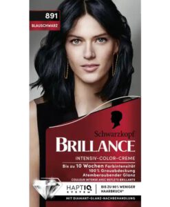 Thuốc nhuộm tóc Brillance Intensiv Color Creme 891 Blauschwarz - màu xanh đen, 1 hộp