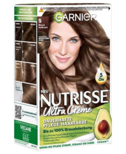 Thuốc nhuộm tóc Garnier Nutrisse 5 Mocca Hellbraun - màu nâu moca nhạt, 1 hộp