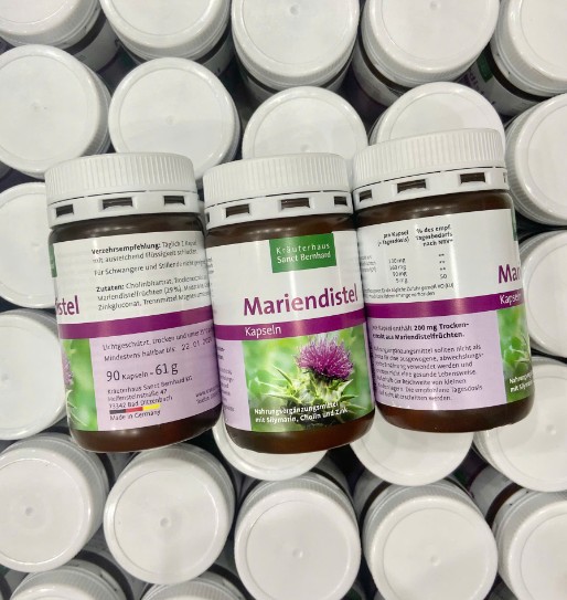 Viên uống bổ gan Sanct Bernhard Mariendistel Kapseln, 90 viên Viên uống bổ gan Sanct Bernhard Mariendistel Kapseln, 90 viên