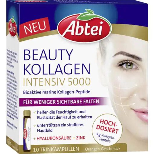 Collagen uống Abtei Beauty Kollagen Intensiv 5000 làm đẹp da, 10x25ml