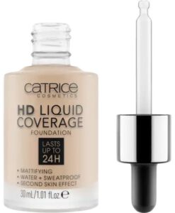 Kem nền Catrice HD Liquid Coverage Foundation 24h - 20 Rose Beige, 30ml