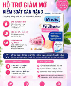 Viên uống giảm cân Mivolis Fett Blocker, 30 viên