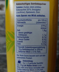 Bột cacao Ja! Kakao Drink mit Traubenzucker, 800g