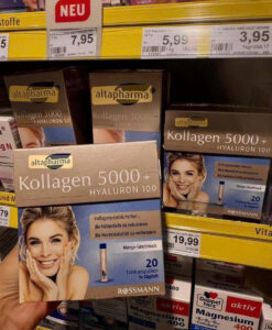 Collagen uống altapharma Kollagen 5000 + Hyaluron 100 làm đẹp da, 20x25ml