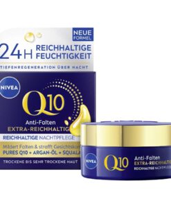 Kem dưỡng da Nivea Q10 Anti-Falten Extra Reichhaltige Nachtpflege ban đêm cho da rất khô, 50ml
