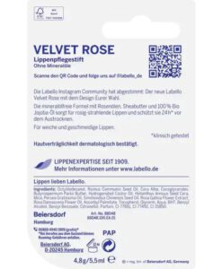 Son dưỡng Labello Velvet Rose 4,8g