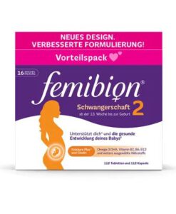 Vitamin tổng hợp cho bà bầu FEMIBION 2 Schwangerschaft - cho bà bầu từ tuần 13, dùng trong 16 tuần (2x112 viên) (Sao chép)