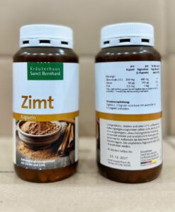 Viên uống ổn định đường huyết Sanct Bernhard Zimt Kapseln, 180 viên