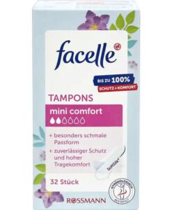 Băng vệ sinh Tampon Facelle Mini Comfort, 32 chiếc